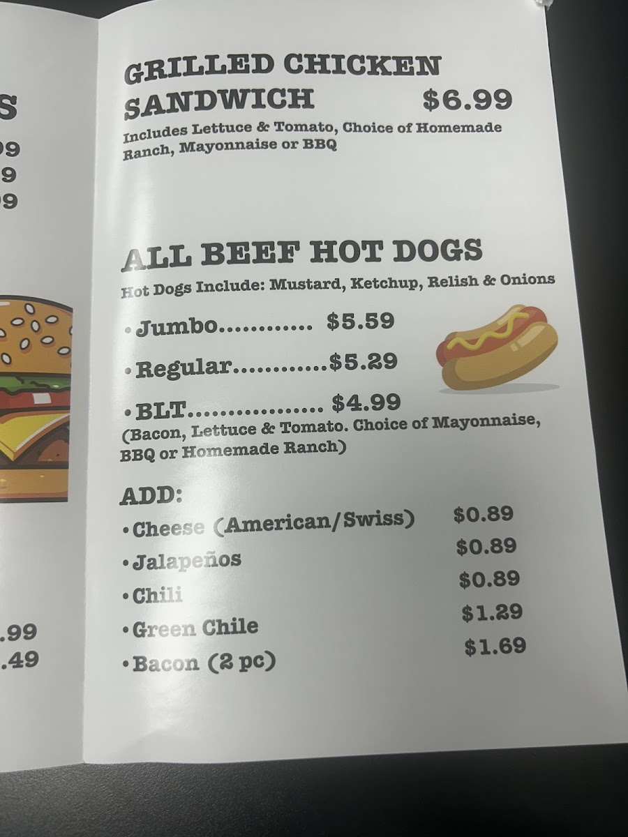 Menu Lucky's Burgers & Shakes-7